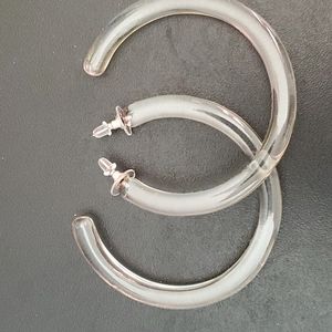 NWOT HOOP EARRINGS, LARGE, PIERCED BY BENEVOLENCE